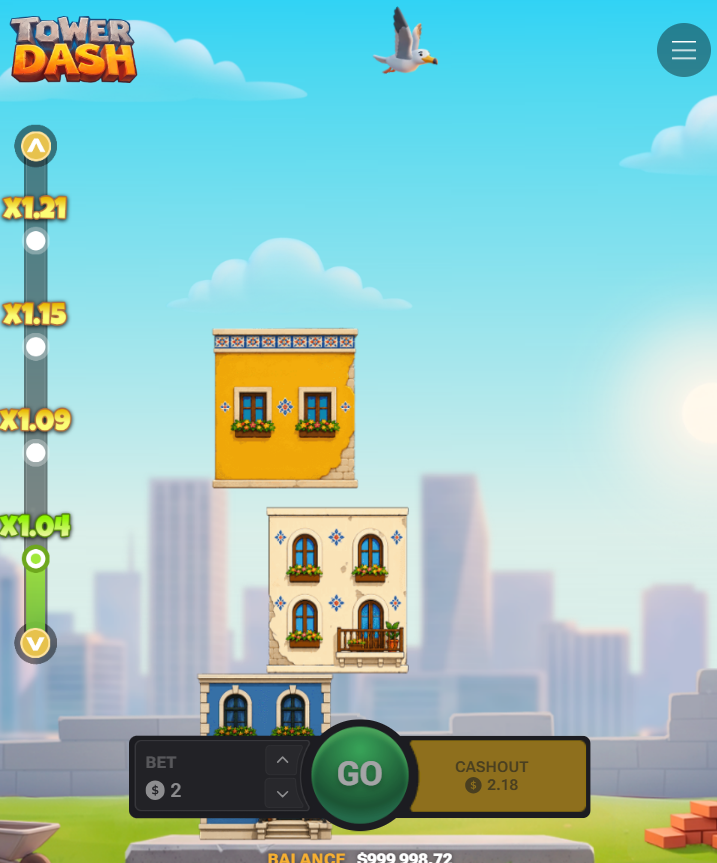 Tower Dash mobile gameplay